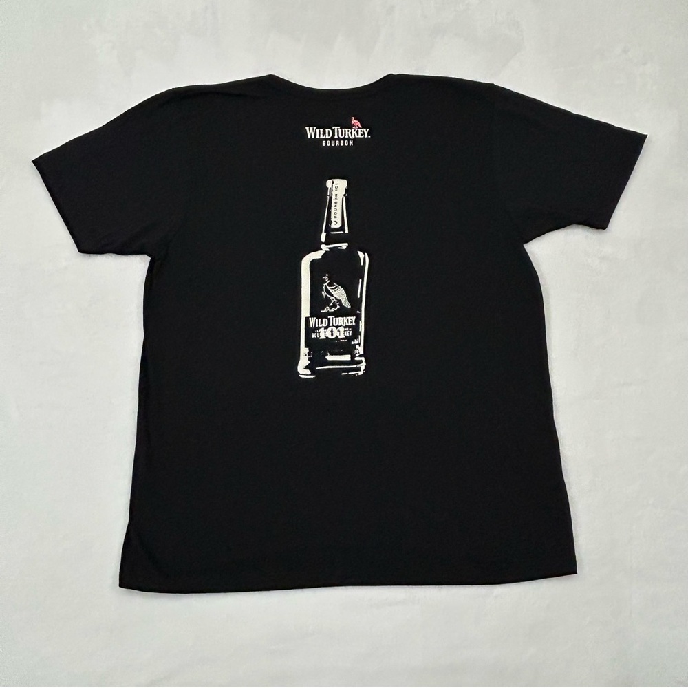 Wild Turkey Bourbon Trust Your Spirit Black Graphic Logo Bar T-Shirt Men’s S